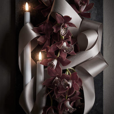 Uyuni Lighting LED stagelys 2 stk. hvid H 15 cm