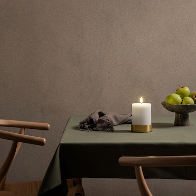 Uyuni Lighting LED bloklys hvid H10,1 cm D5,8 cm