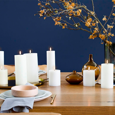 Uyuni Lighting LED bloklys hvid H15,2 cm D5,8 cm