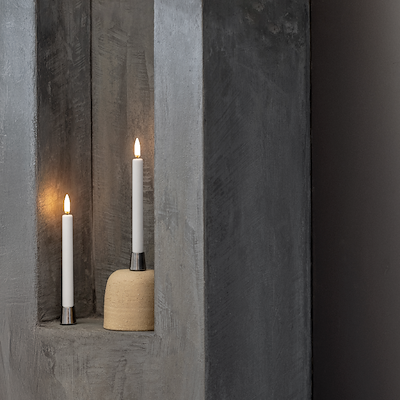 Uyuni Lighting LED stagelys 2 stk. hvid H 20 cm