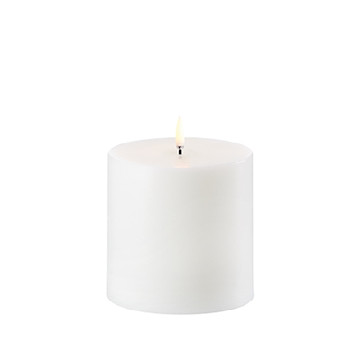 Uyuni Lighting LED bloklys hvid H10 cm D10 cm