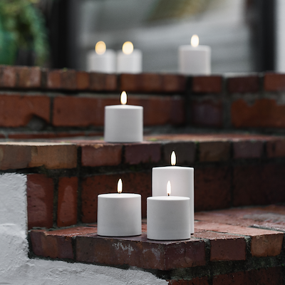 Uyuni Lighting Outdoor LED bloklys hvid H7,8 cm