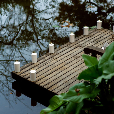 Uyuni Lighting Outdoor LED bloklys hvid H17,8 cm D7,8 cm