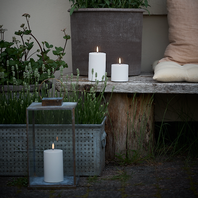 Uyuni Lighting Outdoor LED bloklys hvid H17,8 cm D7,8 cm