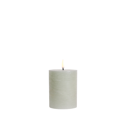 Uyuni Lighting LED bloklys Ø7,8 x H10 cm dusty green