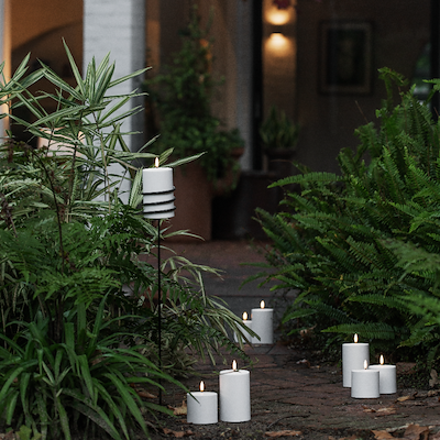 Uyuni Lighting Outdoor LED bloklys hvid H12,8 cm