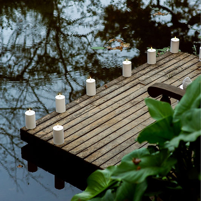 Uyuni Lighting Outdoor LED bloklys hvid H17,8 cm D10,1 cm