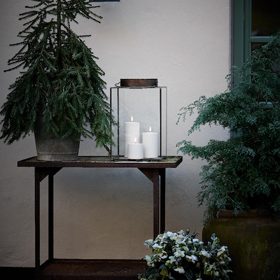 Uyuni Lighting Outdoor LED bloklys hvid H17,8 cm D10,1 cm