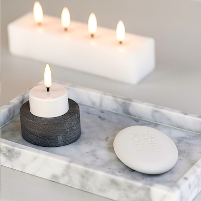 Uyuni Lighting LED fyrfadslys hvid H2,5 cm