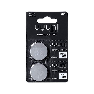 Uyuni Ligthing batterier cr2477 3v 2 stk.