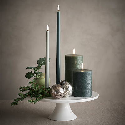 Uyuni Lighting LED bloklys oliven H15,2 cm