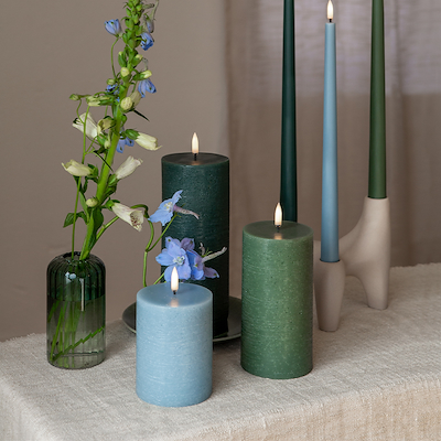 Uyuni Lighting LED bloklys oliven H20,3 cm