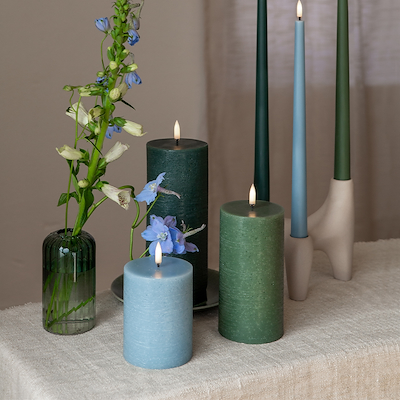 Uyuni Lighting LED bloklys oliven H20,3 cm