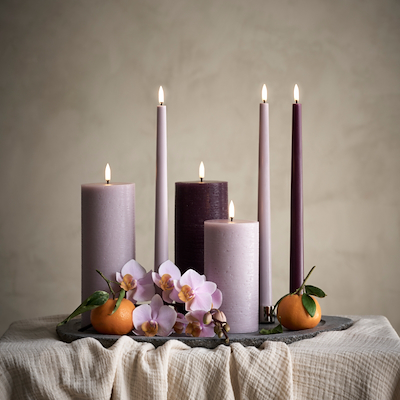 Uyuni Lighting LED stagelys blomme H32 cm 2 stk.