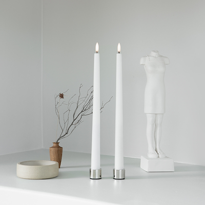 Uyuni Lighting LED stagelys hvid H 32 cm 2 stk.