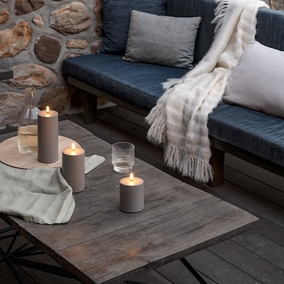 Uyuni Lighting Outdoor LED bloklys outdoor sandstone H10 cm