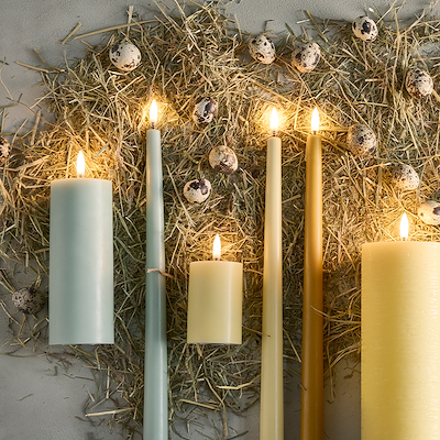 Uyuni Lighting LED bloklys støvet grøn H15,2 cm