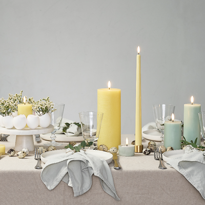 Uyuni Lighting LED bloklys støvet grøn H15,2 cm