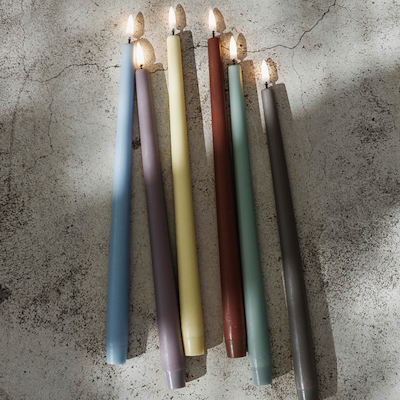 Uyuni Lighting LED stagelys lysegul H32 cm 2 stk.