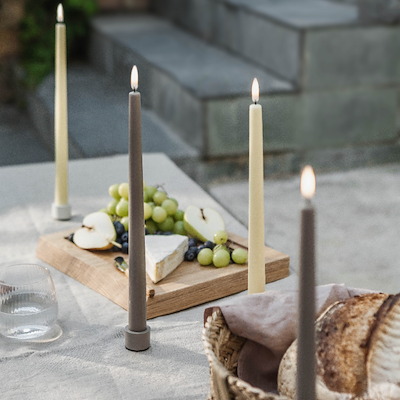 Uyuni Lighting LED stagelys sand H 32 cm 2 stk.