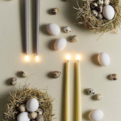 Uyuni Lighting LED stagelys sand H 32 cm 2 stk.