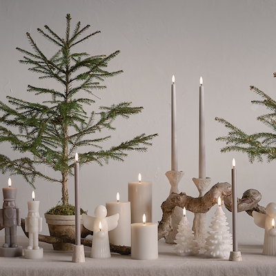 Uyuni Lighting LED stagelys sand H 32 cm 2 stk.