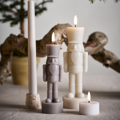 Uyuni Lighting LED fyrfadslys hvid H3,9 cm