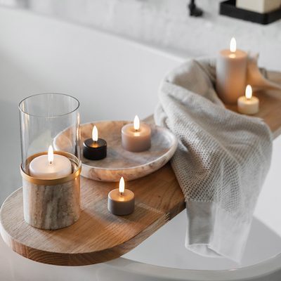 Uyuni Lighting LED fyrfadslys hvid H4 cm