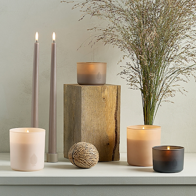 Uyuni Lighting LED glas lys sandstone, H6 cm