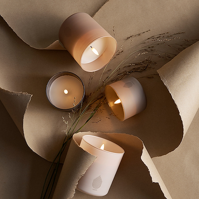 Uyuni Lighting LED glas lys sandstone H 10,2 cm