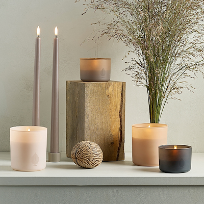 Uyuni Lighting LED glas lys sandstone, H10,2 cm