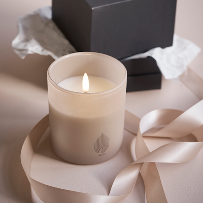 Uyuni Lighting LED glas lys sandstone H 10,2 cm