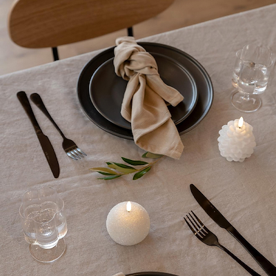 UYUNI LED Snowball glitterlys hvid H7 cm