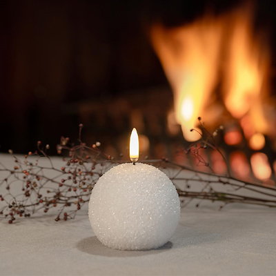 UYUNI LED Snowball glitterlys hvid H7 cm