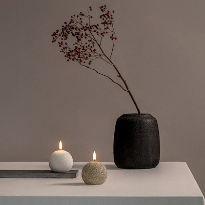 UYUNI LED Snowball glitterlys hvid H7 cm