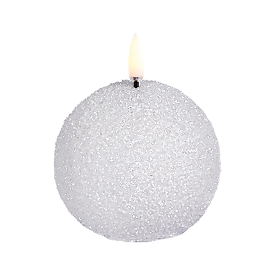 UYUNI LED Snowball glitterlys hvid H7 cm