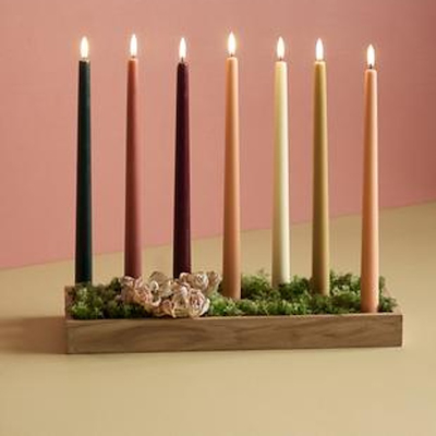 UYUNI LED stagelys grøn H25 cm 2 stk.