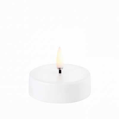 Uyuni Lighting LED maxi fyrfadslys hvid Ø 6 cm 2 stk.