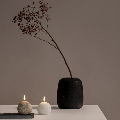 UYUNI LED Snowball glitterlys champagne H7 cm