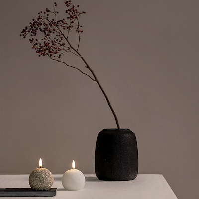 UYUNI LED Snowball glitterlys champagne H7 cm