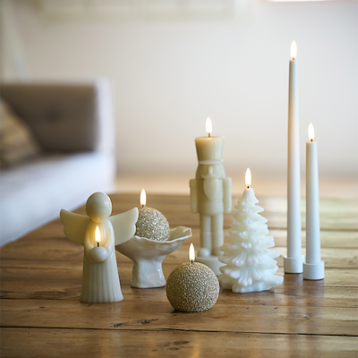 UYUNI LED Snowball glitterlys champagne H7 cm