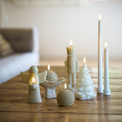 UYUNI LED Snowball glitterlys champagne H7 cm