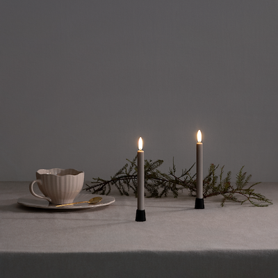 Uyuni Lighting lysestage mini taper mat sort 2 stk. H 2,3 cm