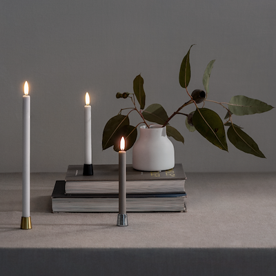 Uyuni Lighting lysestage mini taper mat sort 2 stk. H 2,3 cm