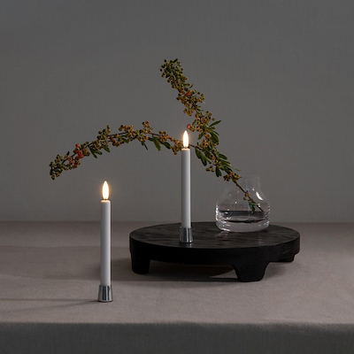 Uyuni Lighting lysestage mini taper krom 2 stk. H2,3 cm