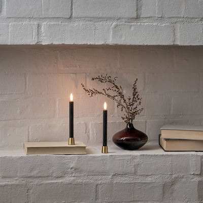 UYUNI lysestage mini taper messing H2,3 cm 2 stk.