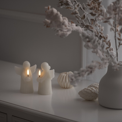 Uyuni Lighting LED lys-engel hvid H 12 cm 2 stk.