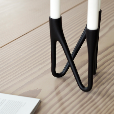 Morsø Roots lysestage 3 arme sort