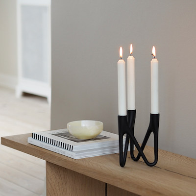 Morsø Roots lysestage 3 arme sort