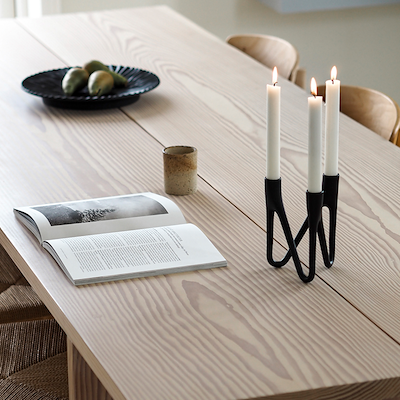 Morsø Roots lysestage 3 arme sort